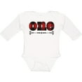 thumbnail image 3 of Inktastic First Birthday Buffalo Plaid Lumberjack Boys or Girls Long Sleeve Baby Bodysuit, 3 of 5