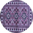 thumbnail image 1 of Ahgly Company Indoor Round Persian Blue Traditional Area Rugs, 3' Round, 1 of 4