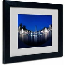 Trademark Fine Art "Twilight" Canvas Art by CATeyes, Black Frame