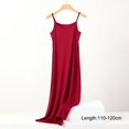 thumbnail image 1 of Combinaison Sans Couture en Soie Glacée pour Femmes Été Grande Taille Jupon Sans Manches Combinaison Intérieure Robes en Modal, 1 of 5