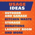 thumbnail image 4 of Hefty Trash Bags, Drawstring Multipurpose, 30 Gallon, 56 Count, 4 of 7