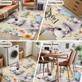 thumbnail image 5 of Happy Easter Area Rugs 4'x6', Washable Small Throw Rugs for Office Bathroom, Spring Grey Bunny Colorful Eggs Flower Brown Indoor Outdoor Rug Non-Slip Low Pile Carpet Runner Reversible Floor Mats, 5 of 8