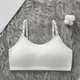 thumbnail image 5 of TOWED22 Girl Dance Bra Seamless Girls Nude Bra with Adjustable Replace Clear Straps Silicone Pads(White,12-14 Y), 5 of 8