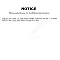 thumbnail image 2 of Transit Auto Front Hub Bearing Assembly Coated Drilled Slotted Disc Brake Rotors and Ceramic Pads Kit for Car Mini Cooper KBB-103337, 2 of 11