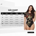 thumbnail image 2 of Rateoe Classical Rose Crown Skull Printed Women Rash Guard Short Sleeve,Tummy control Swimsuit Surfing Swimsuit Bathing Suit Short-sleeved Onesie UPF 50+, 2 of 6
