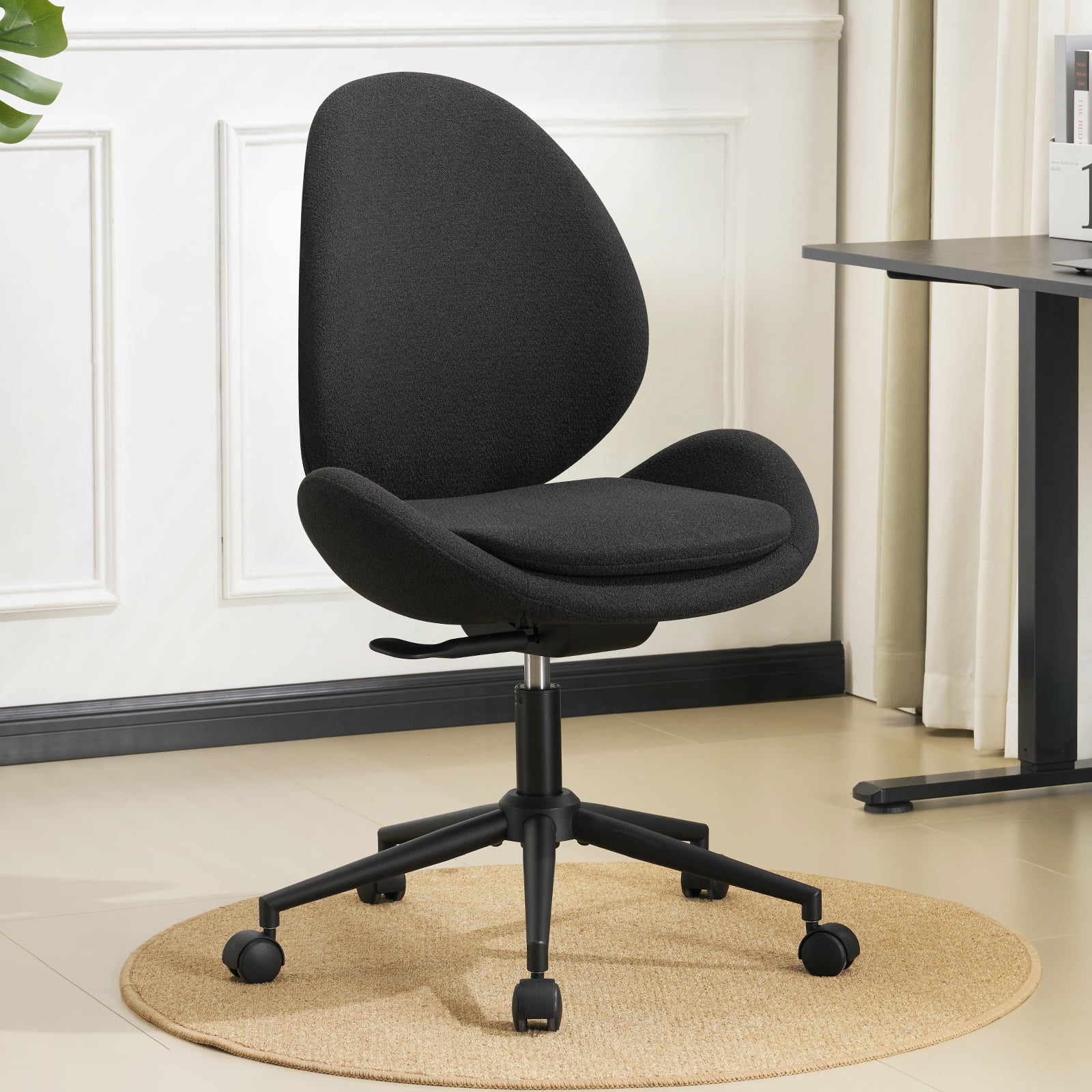 furniliving chenille vanity chair armless product