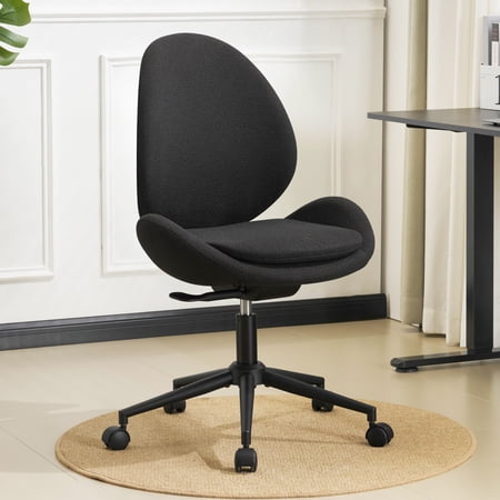 furniliving chenille vanity chair armless product