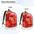 thumbnail image 4 of Daiia Autumn Maple Leaves Vintage Canvas Backpack for Men and Women ,Hiking Backpack,Travel Laptop Bag for School,Large Capacity Backpack, 4 of 8