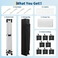 thumbnail image 6 of Danolapsi 10x30 Pop Up Canopy,Heavy Duty Outdoor Canopy Tent with Portable Roller Bag - 3 Adjustable Height, 4 Weight Bags, 8 Stakes & 6 Guy Ropes Included, 6 of 7