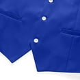 thumbnail image 3 of Mens Business Suit Vest Retro British Regular V Neck Slim Fit Dress Vest Fashion Lightweight Wedding Waistcoat with Pockets, 3 of 4
