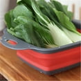 thumbnail image 3 of Storage Bag Fruit And Vegetable Basket Folding Filter Square Draining Basket Collapsible Colander Kitchen, 3 of 5