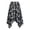 Black, variant on Womens Asymmetrical Skirt Plaid Print High Waist Ruched Band Flared Handkerchief Hem Casual Midi Bottom
