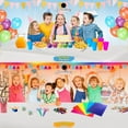 thumbnail image 4 of TRAHOO-White 6 Pack Premium Disposable Plastic Tablecloth 54 Inch. x 108 Inch. Rectangle Table Cover by, 4 of 4