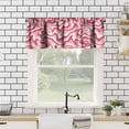 thumbnail image 4 of Retro 70s Groovy Window Valance Curtain Vintage Pink Abstract Modern Art Boho Spiral Swirl Waves Window Treatment Valances for Kitchen Living Room Café Décor 54x18inch, 4 of 6