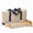 Cream and Navy, variant on 3-Piece American Mahjong Storage Bag Set, 19.69-Inch Polyester Carrying Tote with Tile Pouch and Pusher Sleeve, Case Only - NAVY BLUE