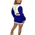 thumbnail image 2 of Mialoley Ensemble 2 Pcs Automne pour Femmes Veste de Baseball à Manches Longues + Mini Jupe Ensemble de Survêtement Clubwear, 2 of 7