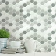 thumbnail image 4 of Gray Hexagon Tile Peel and Stick Backsplash, 4 of 7