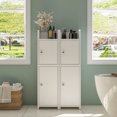 thumbnail image 6 of Bathroom Cabinet, Small Corner Cabinet with 2 Doors and Adjustable Shelf, Narrow Storage Cabinet, Floor Cabinet for Small Spaces, 6 of 7