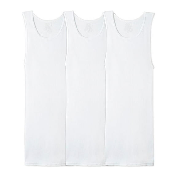 Camiseta Fruit of the Loom para Hombre Camiseta Interior Algodón Sustentable Blanca 3 Piezas Talla M