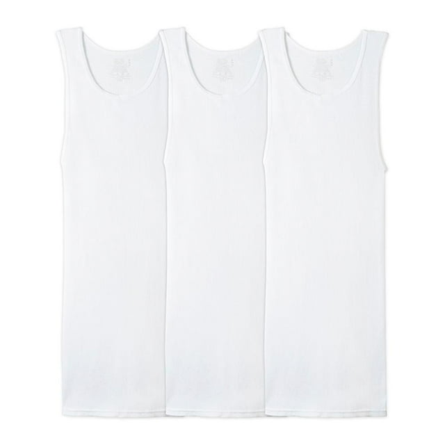 Camiseta Fruit of the Loom para Hombre Camiseta Interior Algodón Sustentable Blanca 3 Piezas Talla M