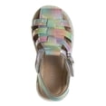 thumbnail image 6 of Laura Ashley Girls Heart Shaped Buckle Closure Closed Toe Sandals. (Toddler Little Kids), Light Multi, 8, 6 of 7