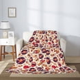 thumbnail image 2 of Sigee rock music Skull record for Flannel Blanket - Ultra-Soft, Warm and Cozy, Perfect for Couch, Bed, or Travel-50"x40", 2 of 6