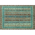 thumbnail image 1 of Ahgly Company Indoor Rectangle Abstract Light Blue Modern Area Rugs, 2' x 5', 1 of 4