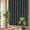 Black, variant on Rainbow Window Privacy Film, Black Striped Static Cling Window Film PVC, Modern Abstract Art Geometric Stripes No Glue UV Blocking Glass Covering, Removable Stained Glass Sticker 17.7''x39.3''