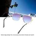 thumbnail image 4 of Gafas De Sol Con Montura De Metal, Elegantes Gafas De Sol Ergonómicas, Protección UV, Ajustables, Simples Para Mujeres Para Vacaciones, 4 of 7