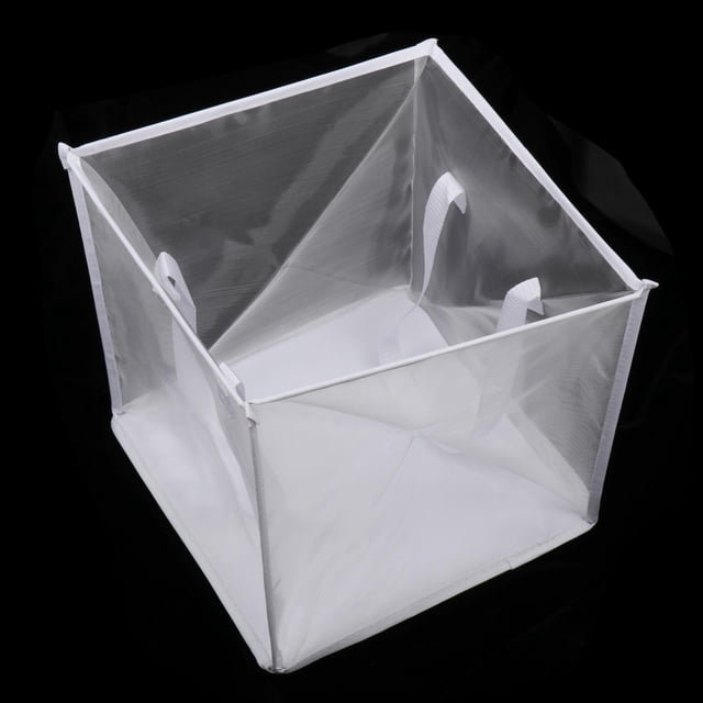 Cesta de lavandería plegable Macarena Cesto de la ropa Blanco 33cmx33cmx33cm