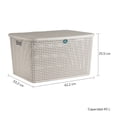 thumbnail image 3 of Set de 3 cajas Organizadoras de Plástico Biodegradable Terragave Estilo rattan, 3 of 5