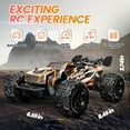 thumbnail image 4 of JoyStone Remote Control Car, 1:18 Remote Control Monster Truck All-Terrain 2.4GHz RC Cars W/ 2 Batteries for Kids Toys Gift, Black & Orange, 4 of 8