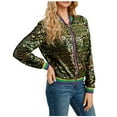 thumbnail image 2 of Chaqueta informal de manga larga sin capucha y con solapa y borlas para mujer, 2 of 7