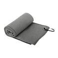thumbnail image 3 of Vsenkes Golf Towel Golf Accessory Small Soft Good Absorbent Golf Ball Cleaning Towel Gray, 3 of 9