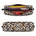 thumbnail image 2 of Sikiie Leopard Leather Pencil Case, Makeup Pouch, Zipper Pouch for Daily Essentials, Storage Organizer, Cosmetics and Stationary Bag, 2 of 7