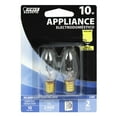 thumbnail image 2 of 10-Watt C7 Appliance Incandescent Light Bulb (2-Pack)-Feit Electric-BP10C71/2/RP, 2 of 2