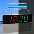 DIY Electronic Kit Digital RGB Colorful LED Alarm Clock Suite 4Digit
