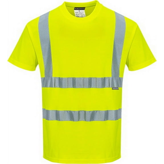 Portwest S170 Cotton Comfort Short Sleeve T-Shirt Yellow, Large