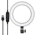 thumbnail image 2 of 8 ''LED Regulable Anillo de Luz Ajustable Luz de Relleno con Ballhead para Vlog Live Video Studio, 2 of 8