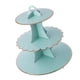 thumbnail image 1 of Soporte de cartón reutilizable para tartas, cartón ecológico de alta calidad para una amplia aplicación, soporte para cupcakes de 3 niveles con colores brillantes y diseño delicado, 1 of 5