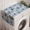 thumbnail image 1 of Cat Washing Machine Organizer, Forest Themed Pattern of Animals on Ships Creative Marine Wildlife Nautical, Anti-slip Fabric Top Cover for Washer and Dryer, Multicolor, by Ambesonne, 1 of 1