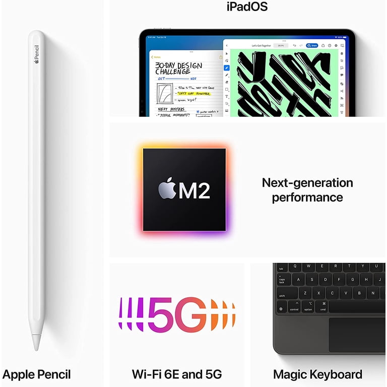 Apple 11-inch iPad Pro LTE Tablet, Wi-Fi + Cellular, 256GB, Space