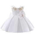 thumbnail image 1 of Baby/Toddler Girls Wrought Cloth Bow Princess Dress, 1 of 6