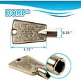 thumbnail image 6 of HQRP Freezer Door Key compatible with Frigidaire Kenmore Electrolux Gibson Kelvinator 216702900 AP4071414 PS2061565 AP2113733 AP4301346 PS1991481 06599905 08037402 12849 297147700, 6 of 7