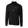 thumbnail image 2 of Men's Cutter & Buck Black Ohio State Buckeyes Big & Tall Traverse Stretch Quarter-Zip Pullover Top, 2 of 3