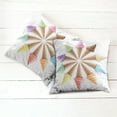 thumbnail image 6 of Ambesonne Ice Cream Throw Pillow Cover 2 Pack, Ice Cream Row, 16", Multicolor, 6 of 7