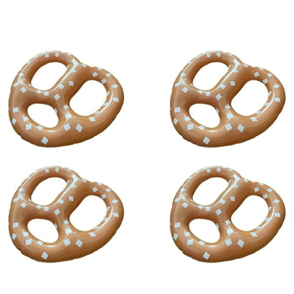 Naiovety 4 globos inflables de pretzel para Oktoberfest, decoración de galletas y cerveza, reutilizables, de PVC, multifuncionales para Kits de decoración para fiestas