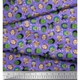 thumbnail image 3 of Soimoi Poly Georgette Fabric Specs,Bow & Witch Face Halloween Fabric Prints by Yard 52 Inch Wide, 3 of 3