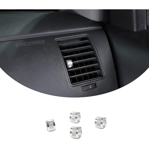 TINKI Car Air Conditioner and Volume Vent Outlet Knob Button Cover 4pcs for Toyota Tacoma 2011 2012 2013 2014 2015