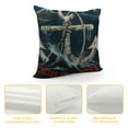 thumbnail image 4 of Nawypu  Nautical Throw Pillow Cover Ocean Spirit Anchor Quote  Decorative Pillow Case  Standard Square Cushion Cover for Sofa Bedroom Men Women Navy Blue White Red, 4 of 5